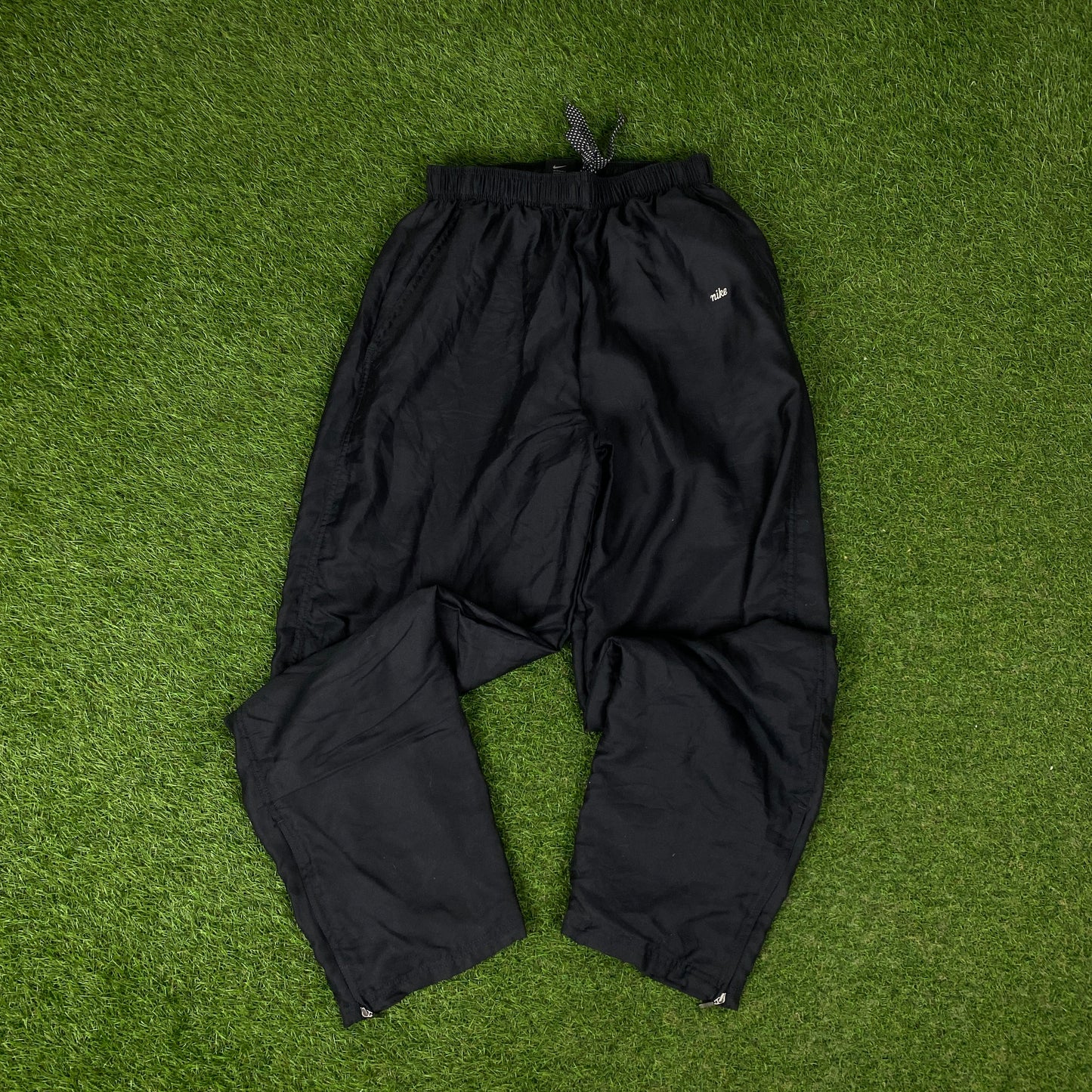 00s Nike Windbreaker Jacket + Joggers Set White Medium