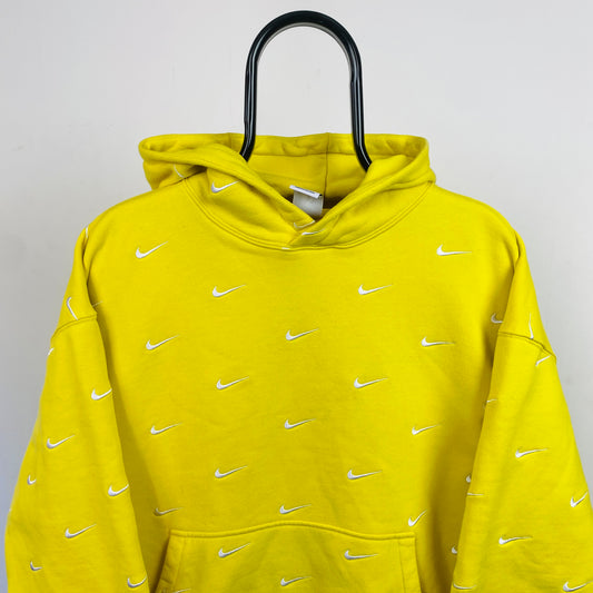 00s Nike NRG Swoosh Hoodie Yellow Medium