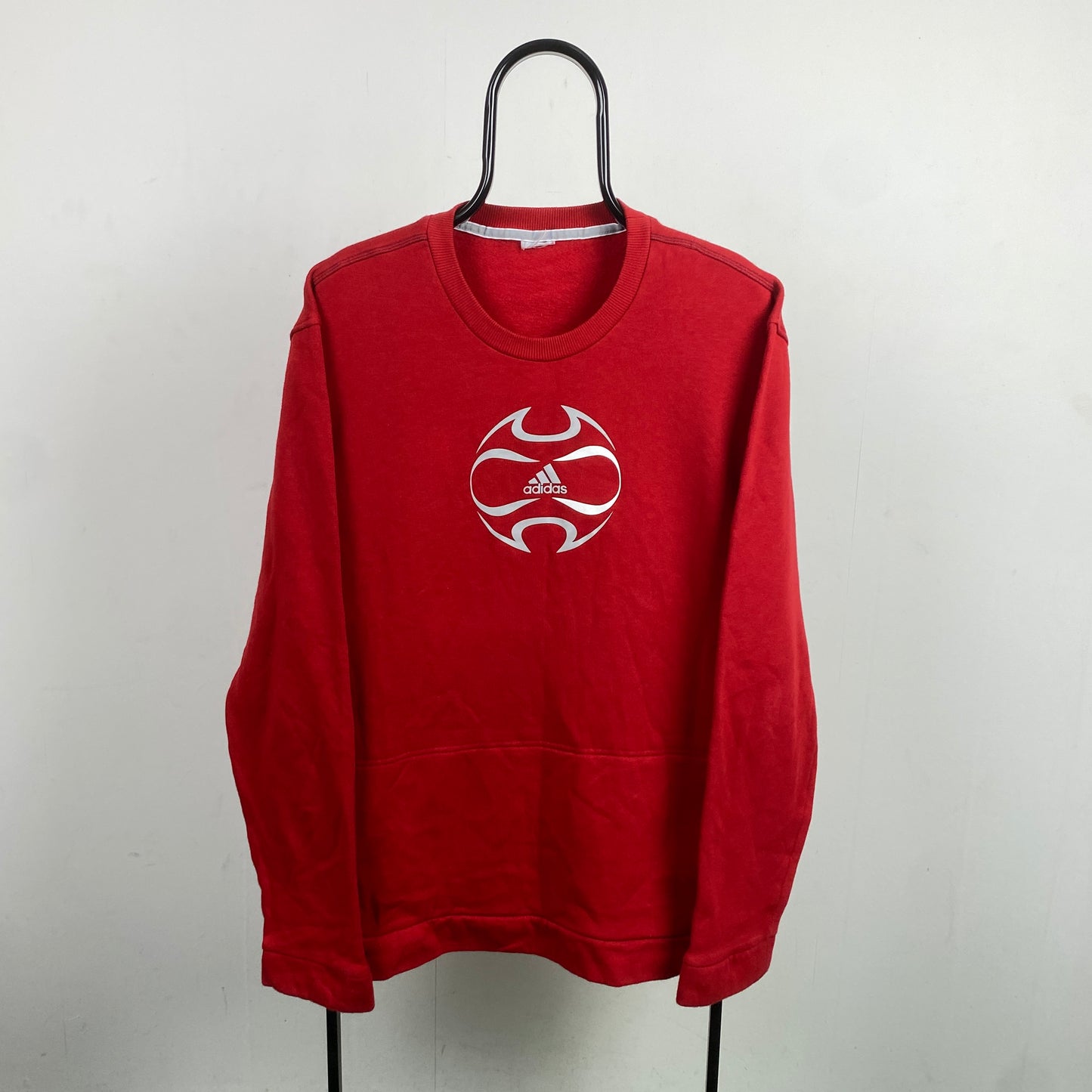 00s Adidas Sweatshirt Red XL