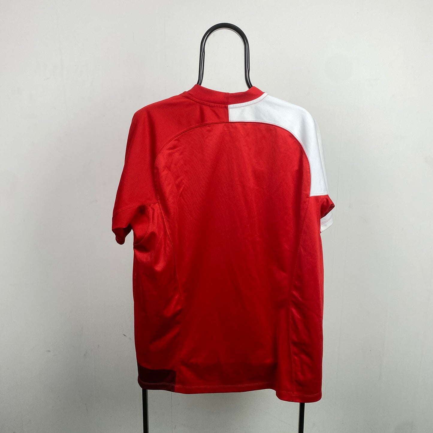 00s Nike England Rugby Shirt T-Shirt Red Large