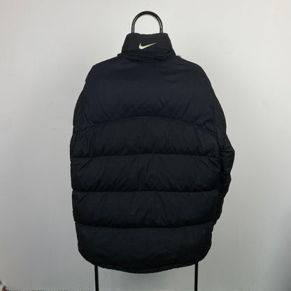 00s Nike Quilted Puffer Jacket Black Large