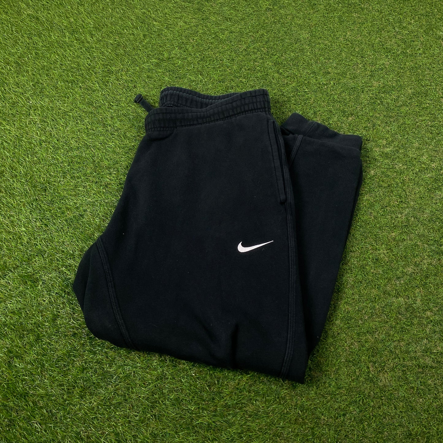 00s Nike Cotton Joggers Black Large
