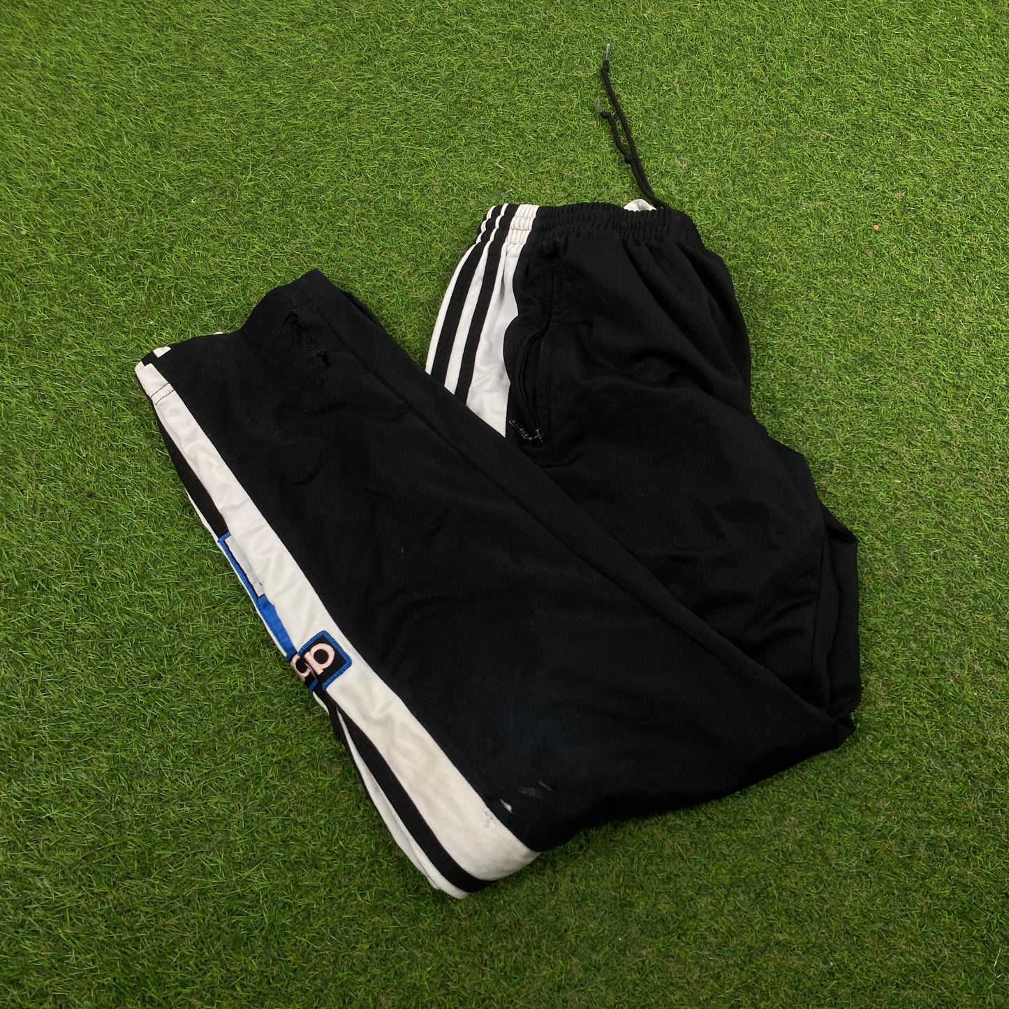 90s Adidas Popper Joggers Black Small