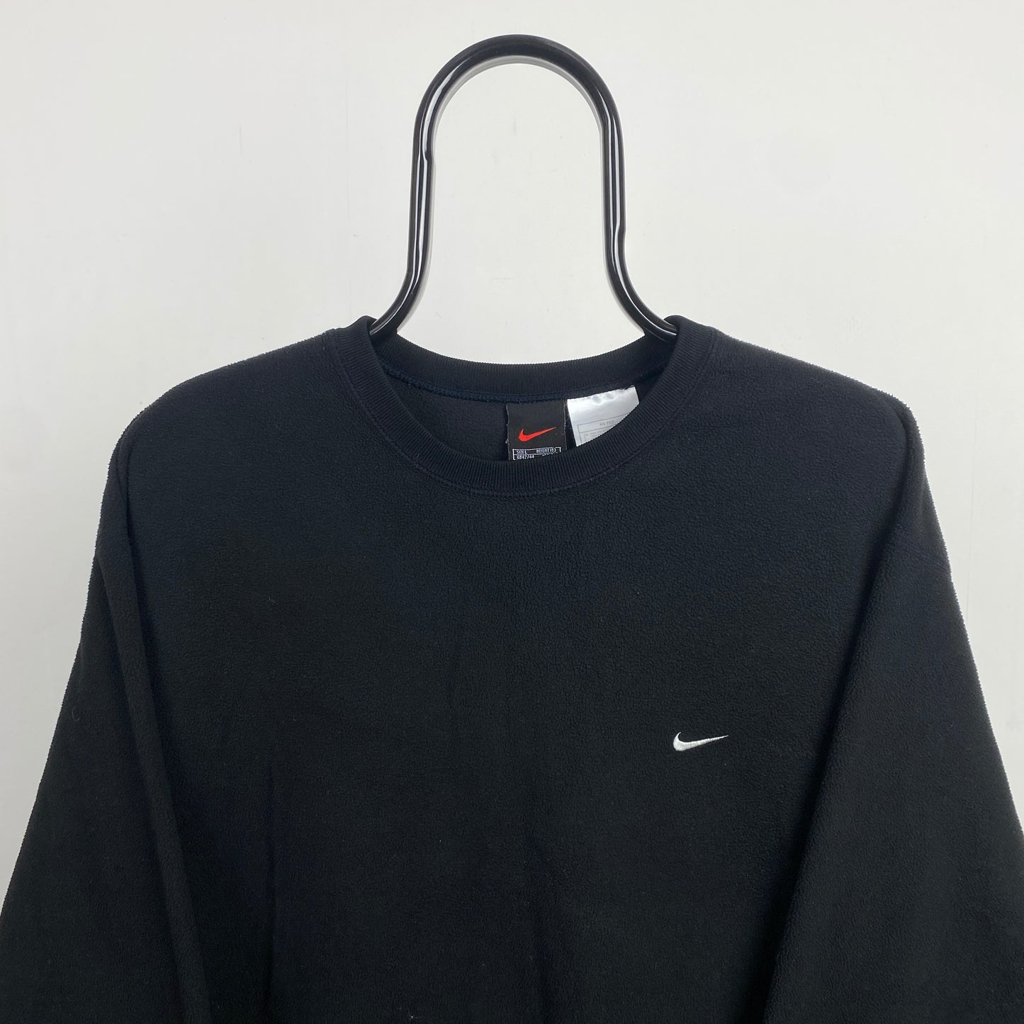 90s Nike Fleece Sweatshirt Black Large