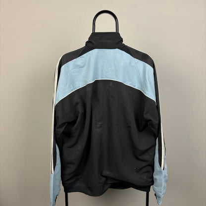 00s Adidas Windbreaker Jacket Blue Large