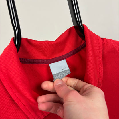 00s Nike Shox Polo Shirt T-Shirt Red Medium