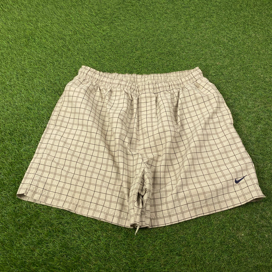 00s Nike Plaid Shorts Brown XL