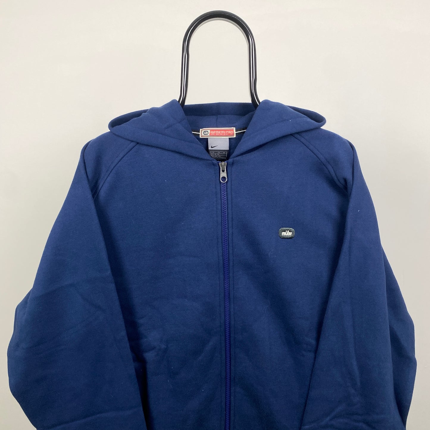00s Nike Heavyweight Hoodie Blue Small