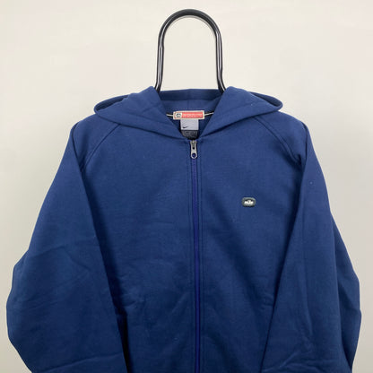 00s Nike Heavyweight Hoodie Blue Small
