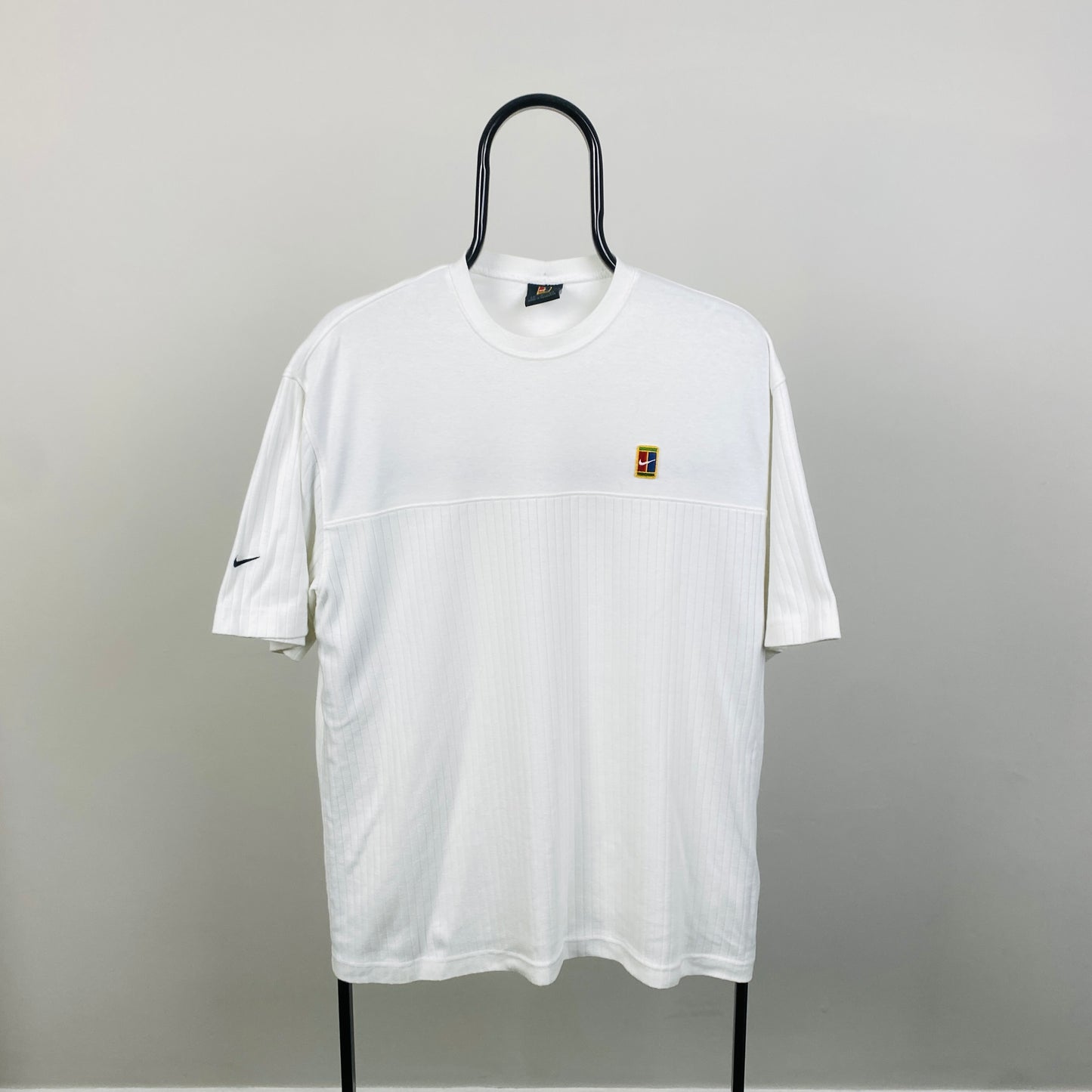 90s Nike Challenge Court T-Shirt White Medium