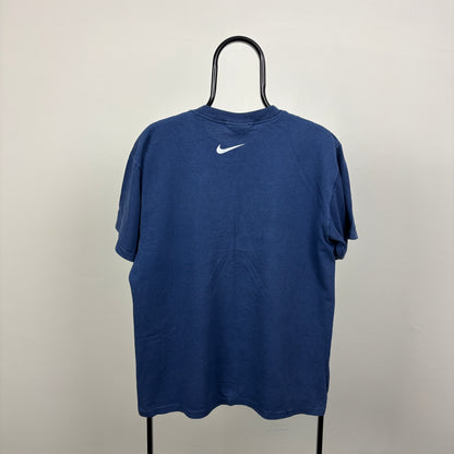 90s Nike Challenge Court T-Shirt Blue Medium