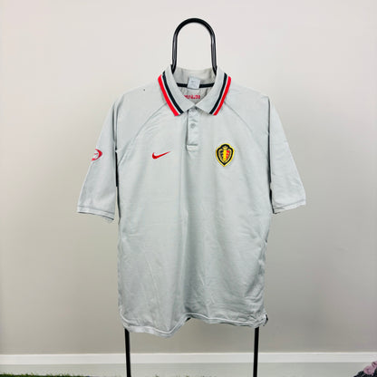 00s Nike Belgium Football Shirt T-Shirt Grey XL