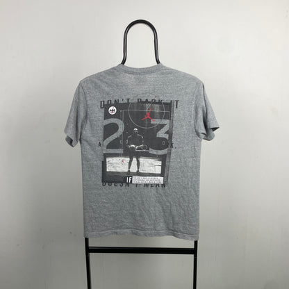 90s Nike Air Jordan T-Shirt Grey Medium