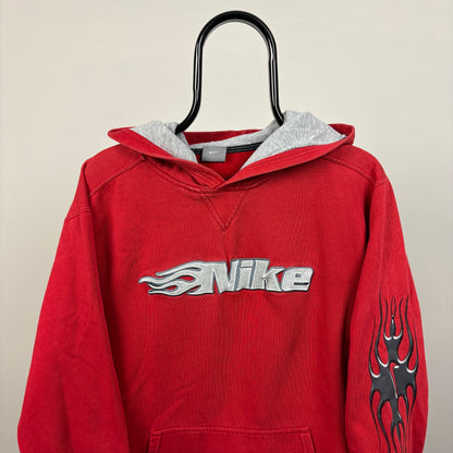 00s Nike Flame Hoodie Red XL
