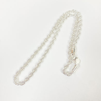 Retro Chain Link Necklace Chain Silver