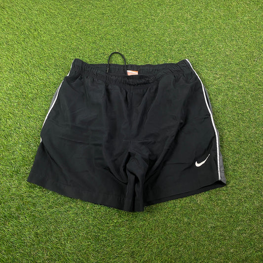00s Nike Piping Shorts Black Medium