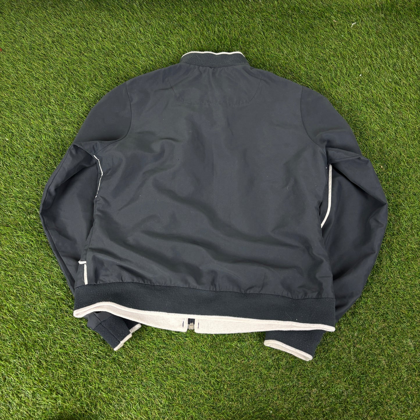 00s Reebok Piping Windbreaker Jacket + Joggers Set Blue Women’s Medium