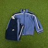 00s Nike Tracksuit Jacket + Joggers Set Blue XXS