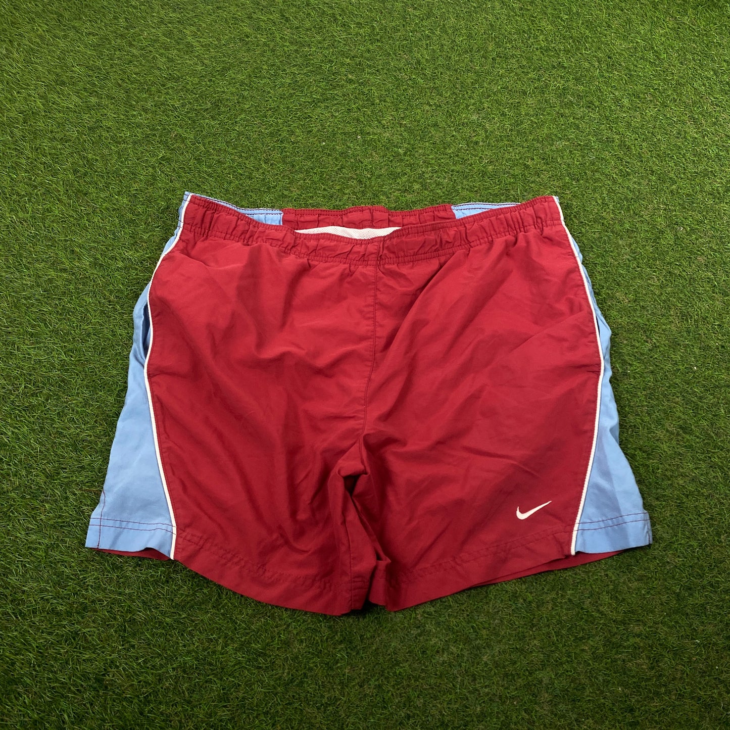 90s Nike Piping Shorts Red Medium