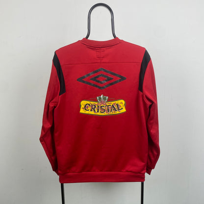 Retro Umbro Colo Colo Football Sweatshirt Red Medium