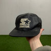 Retro Starter Leather Hat Black