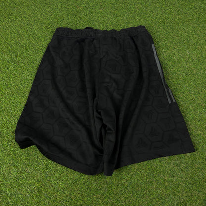00s Adidas Football Shorts Black Large
