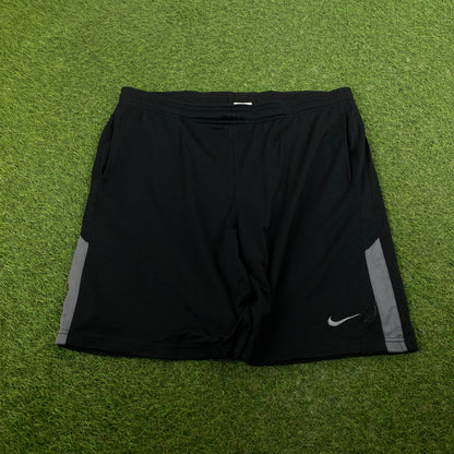 00s Nike Football Shorts Black Medium