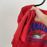 Retro Canada Duck Sweatshirt Red XL