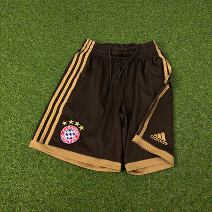 00s Adidas Bayern Munich Football Shorts Brown Small