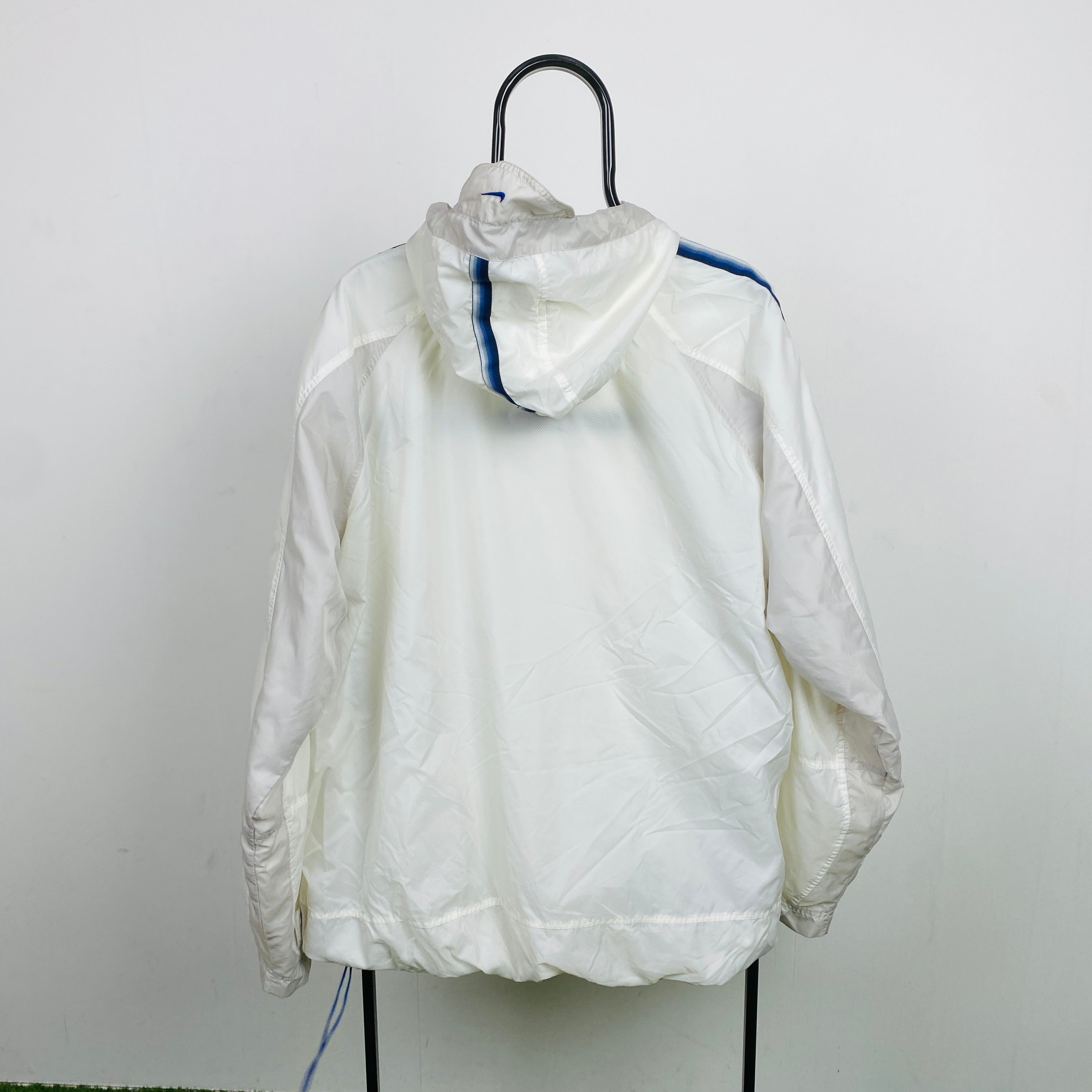 00s Nike Hex Sidewinder Windbreaker Jacket White XL