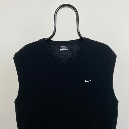 00s Nike Sweater Vest Sweatshirt Black Medium
