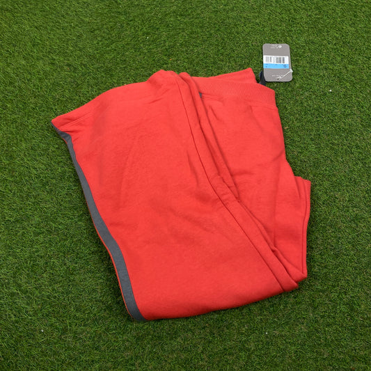 00s Nike Cotton Joggers Red XS