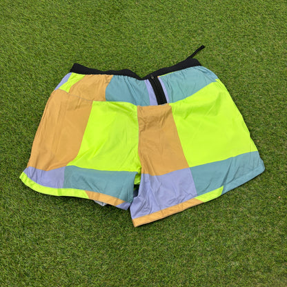00s Nike Flex Stretch Patchwork Shorts Purple Medium