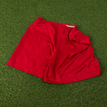 00s Umbro Football Shorts Red Large