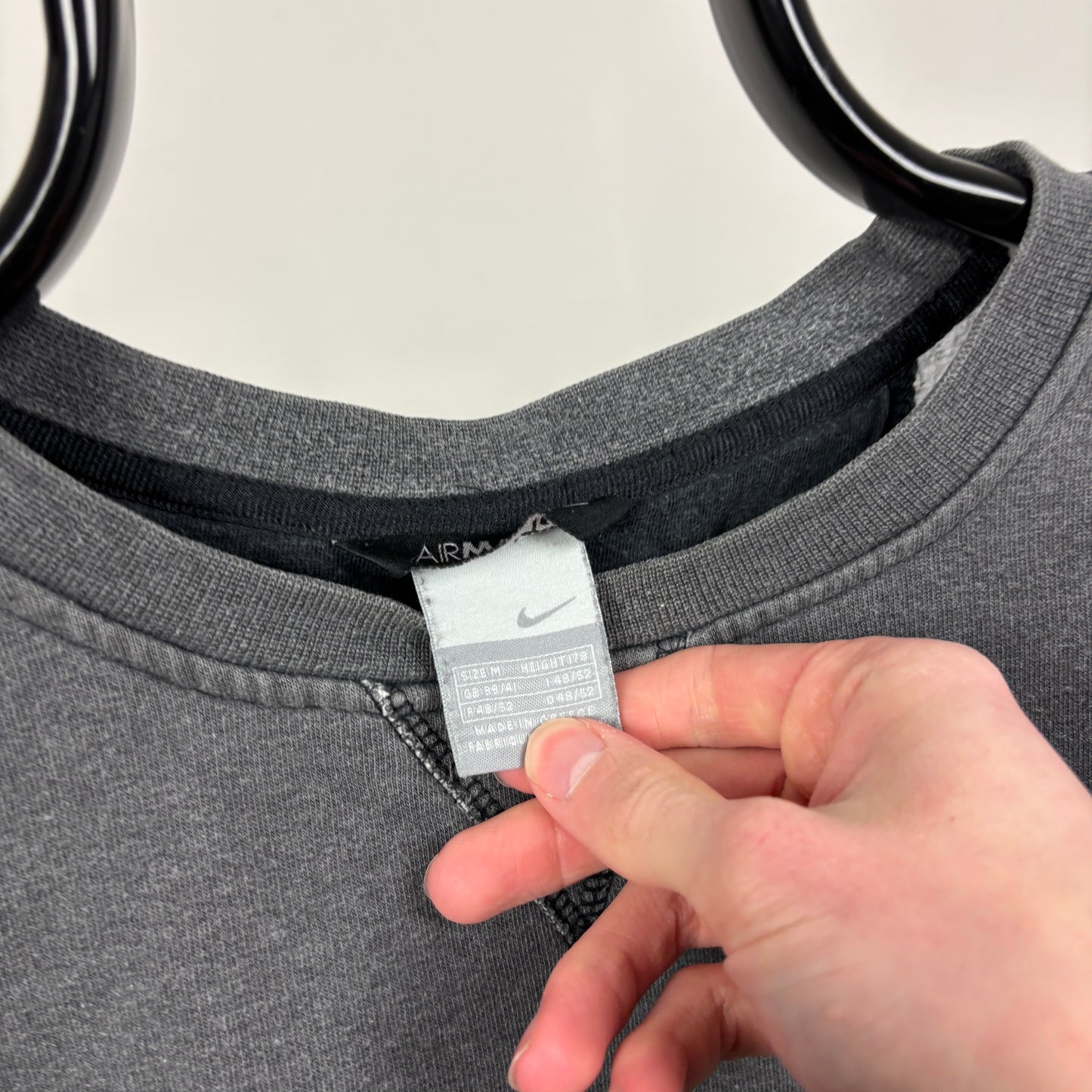 00s Nike Air Max Sweatshirt Grey Medium