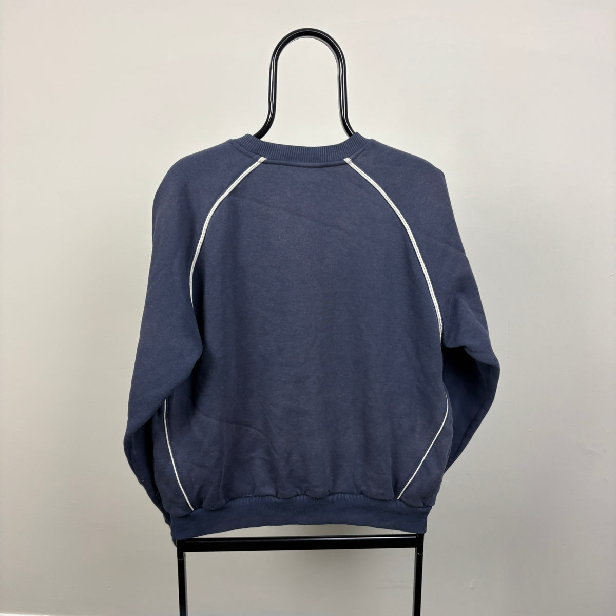00s Umbro Piping Sweatshirt Blue Large