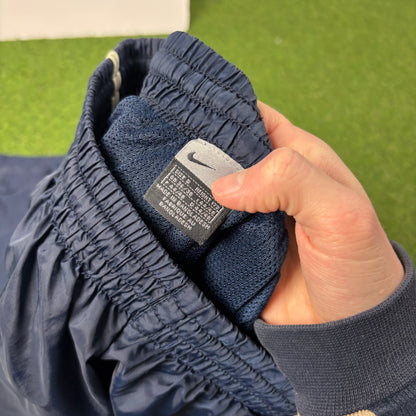 00s Nike Piping Joggers Blue Small