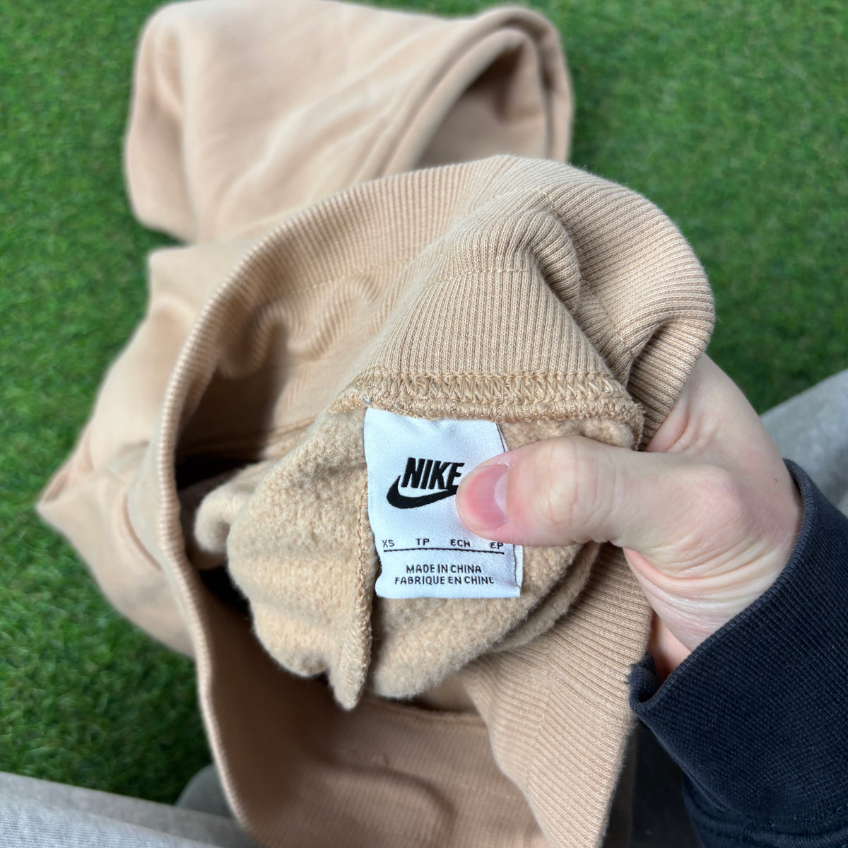 00s Nike Wide Leg Cotton Joggers Brown XS