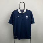 00s Nike France Football Shirt T-Shirt Blue XL