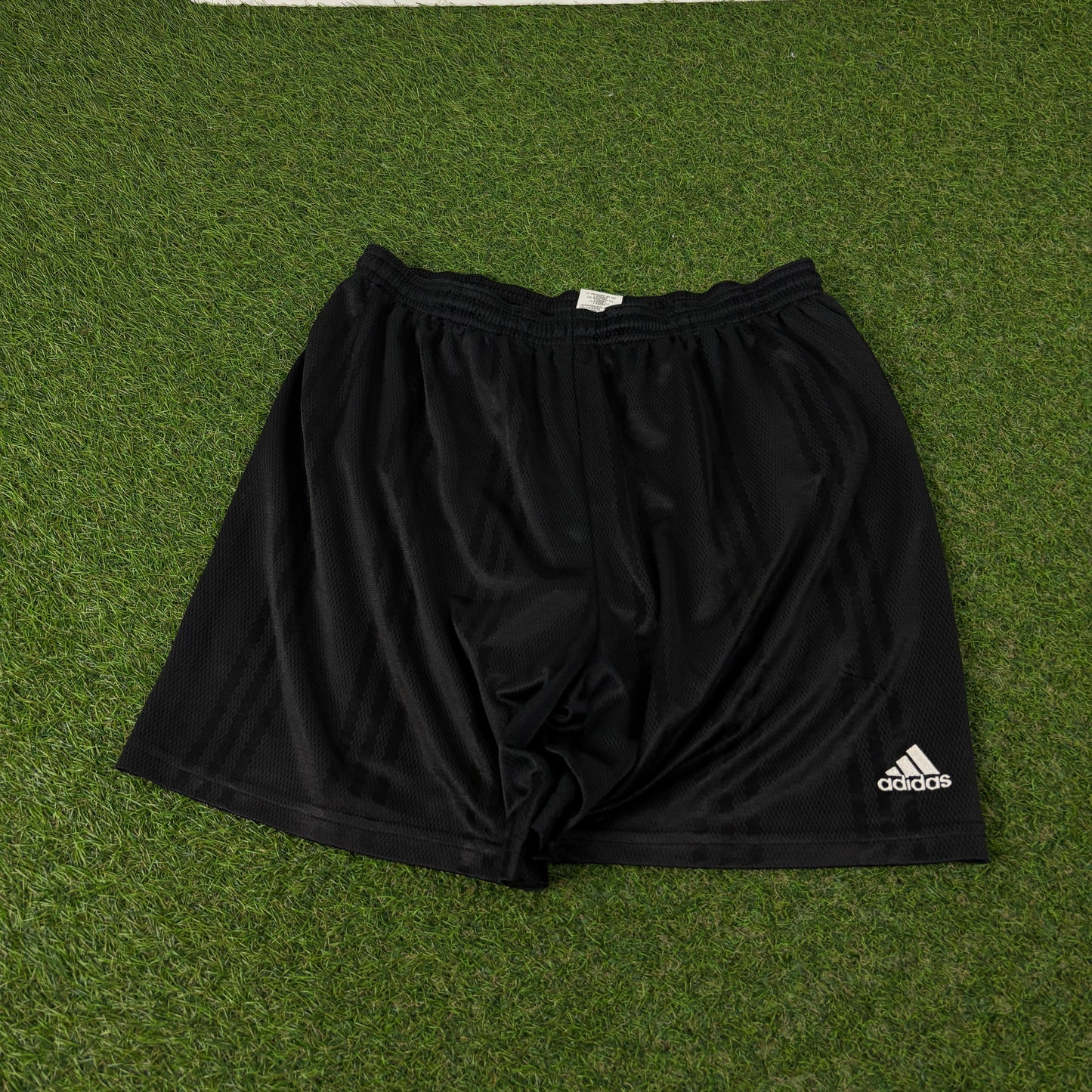 90s Adidas Football Shorts Black Large