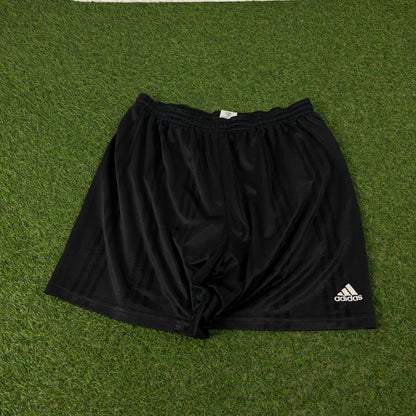 90s Adidas Football Shorts Black Large