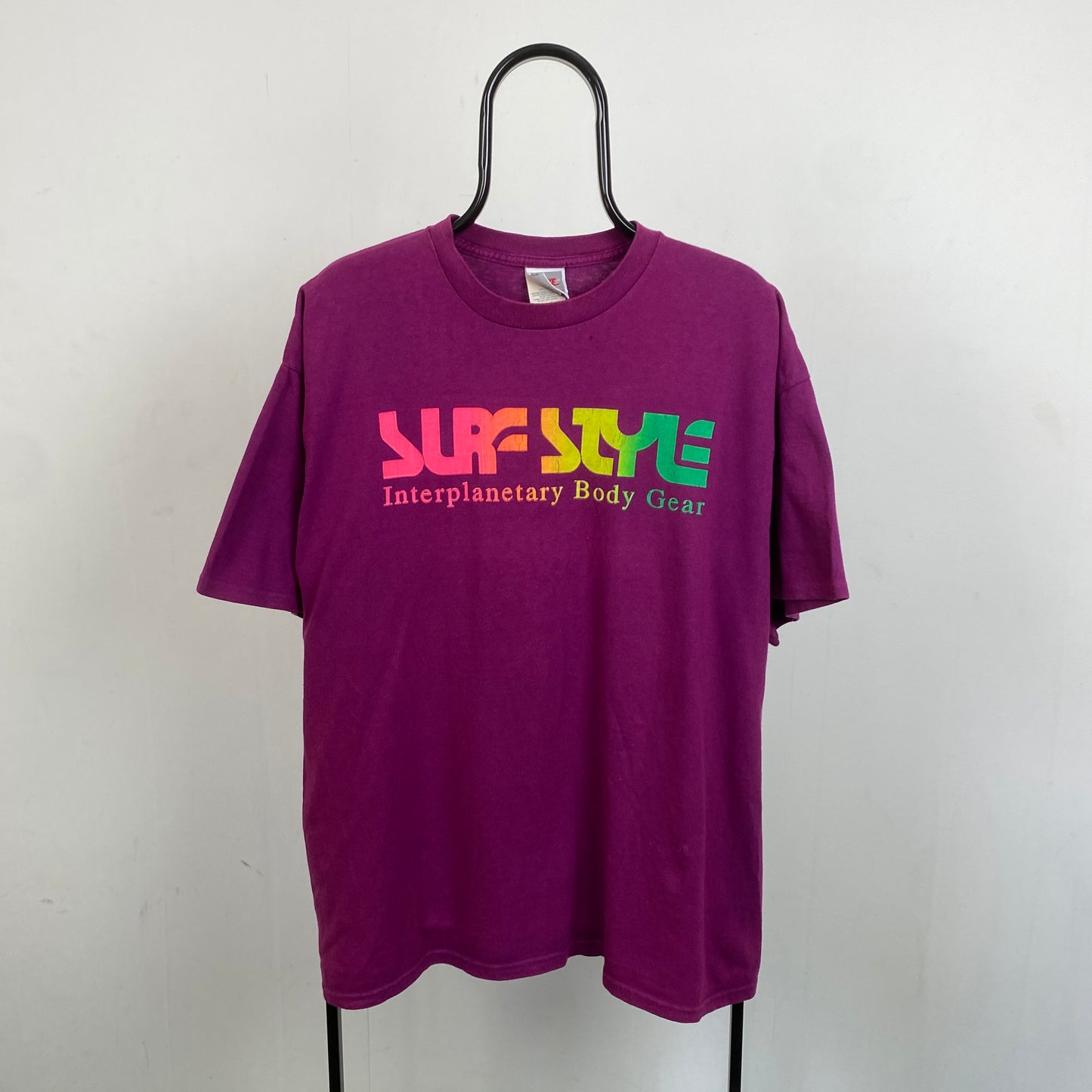 90s Nike Surf Style T-Shirt Purple XL