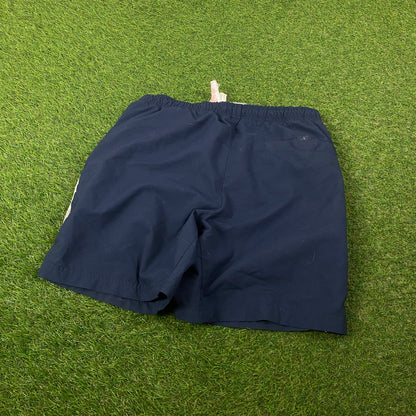 00s Nike Piping Shorts Blue Small