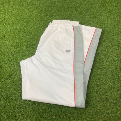 00s Nike Hex Piping Joggers White Medium