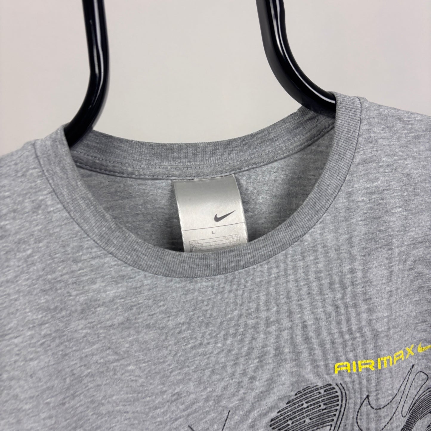 00s Nike Air Max 90 T-Shirt Grey Large