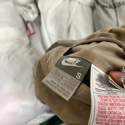 00s Nike Reversible Fleece Coat Jacket Brown Small