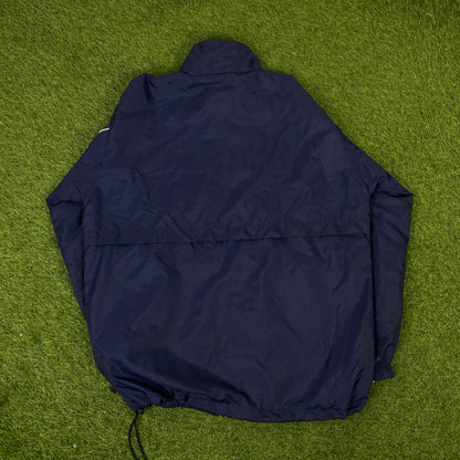 00s Nike Piping Tracksuit Set Jacket + Joggers Blue XL