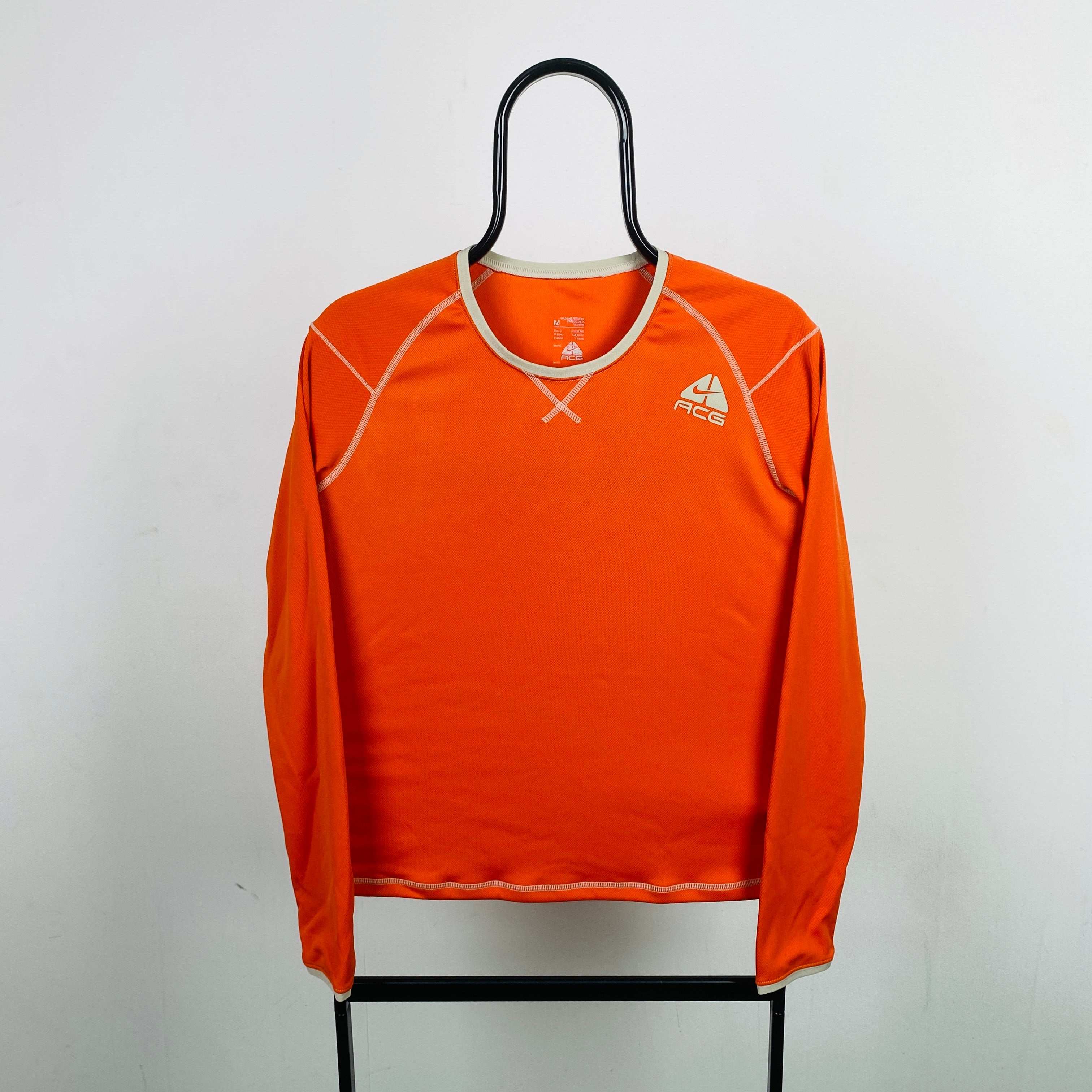 00s Nike ACG Long Sleeve T-Shirt Orange Medium