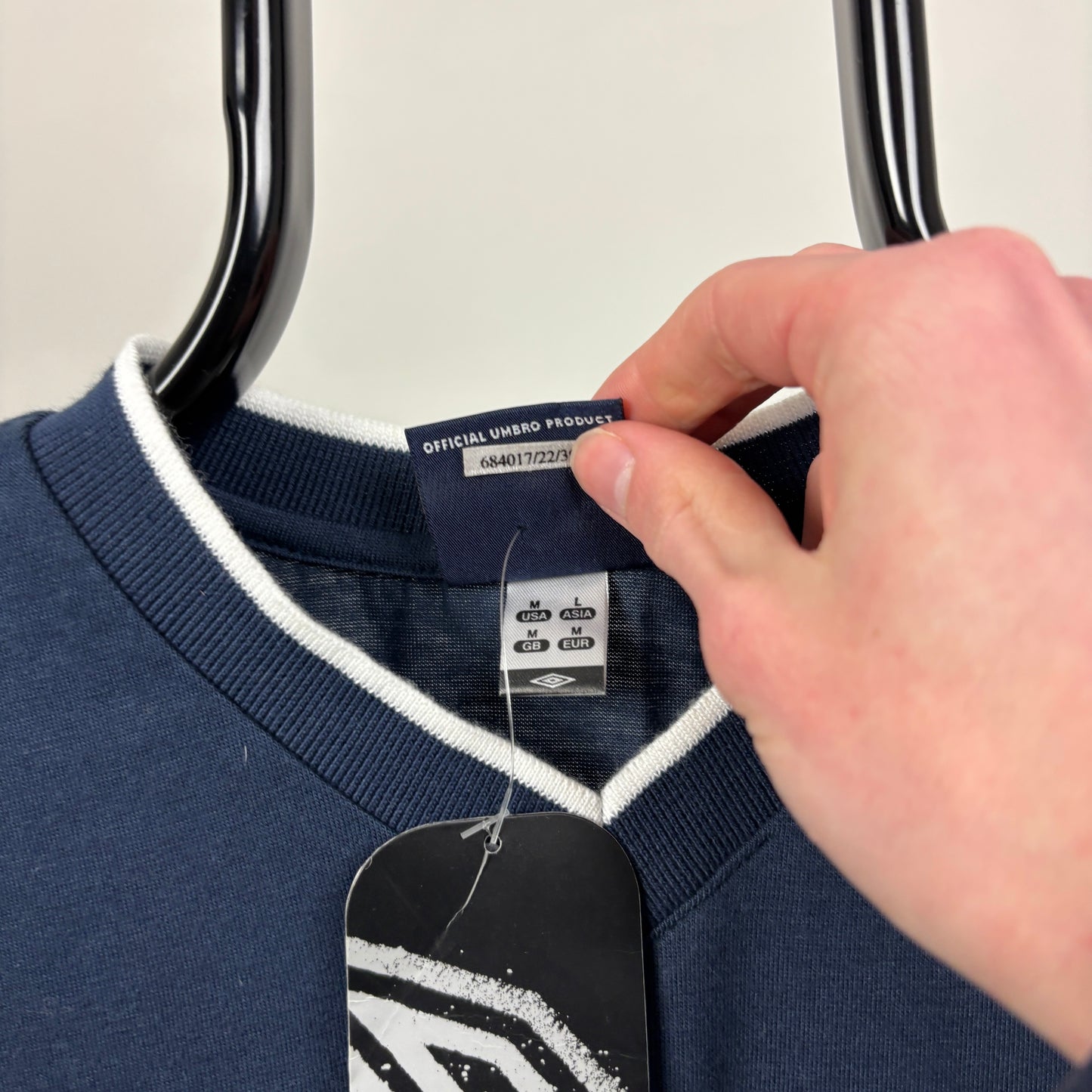 00s Umbro T-Shirt Blue Medium