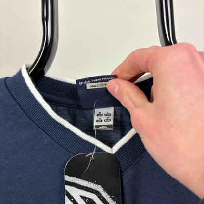 00s Umbro T-Shirt Blue Medium